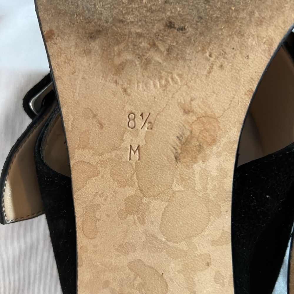 Adrienne Vittadini Black Y2K Heeled Black Sandal in Size 8 1/2 - Picture 6 of 7